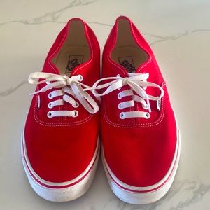 MENS RED VANS SNEAKERS